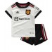 Manchester United Bruno Fernandes #8 kläder Barn 2022-23 Bortatröja Kortärmad (+ korta byxor)
